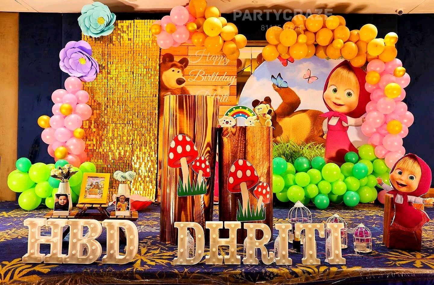 Masha & Bear Theme Decoration - 01