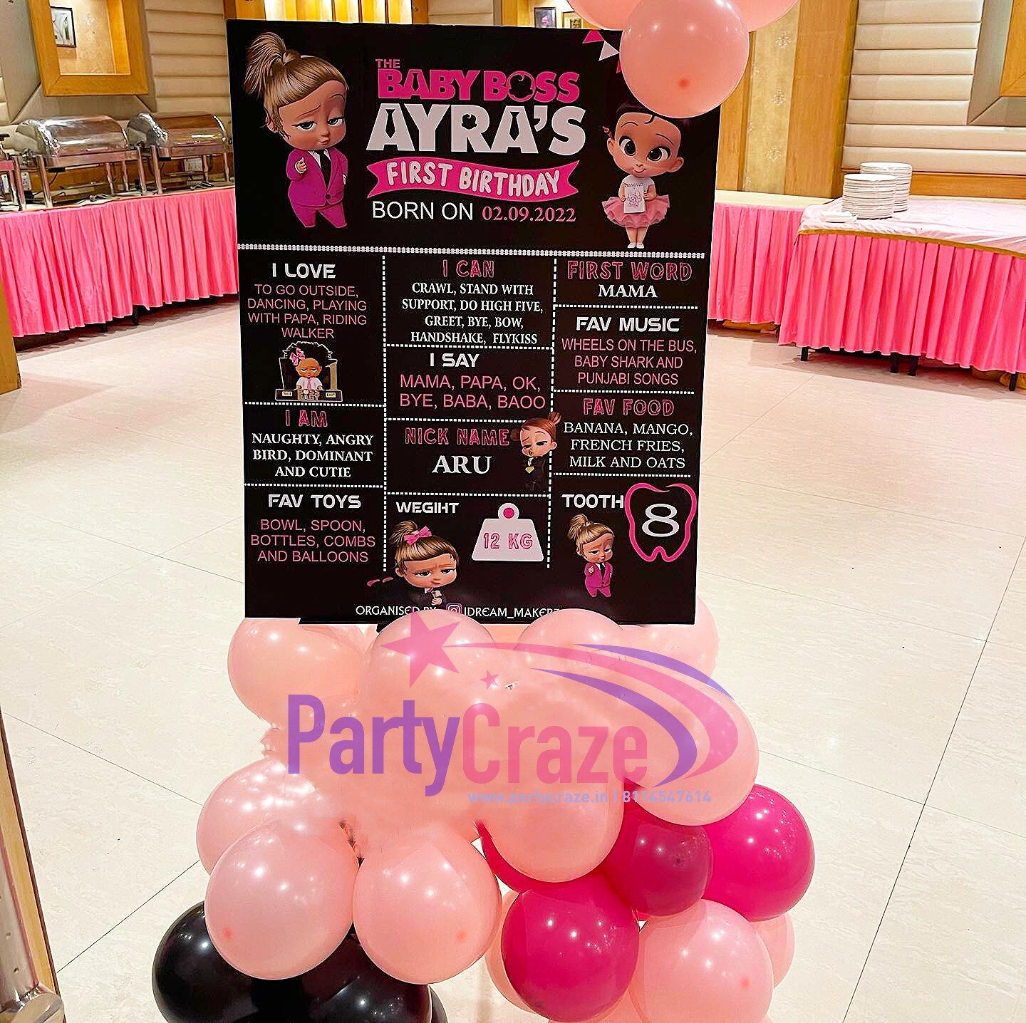 Miss Baby Boss Theme Decoration - 01