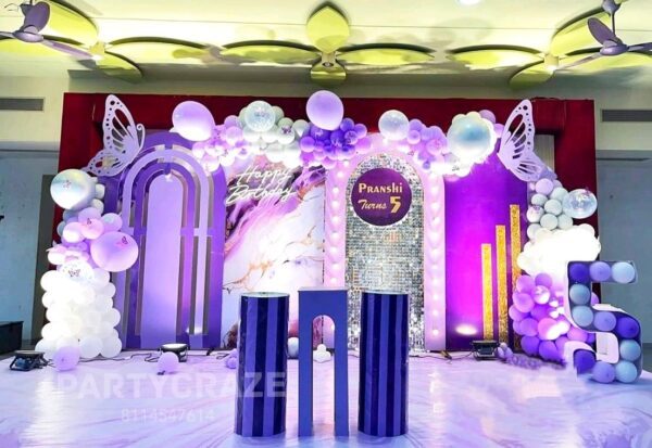 Purple Butterfly Theme Decoration - 01