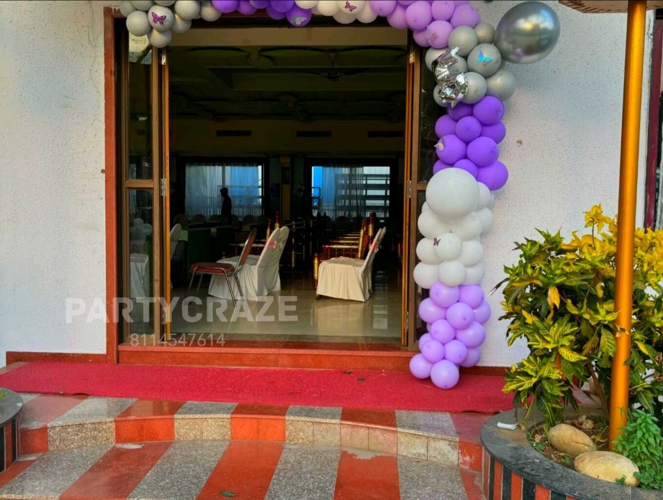 Purple Butterfly Theme Decoration - 01