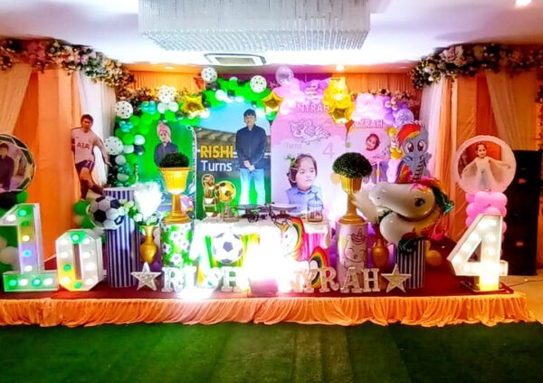 Unicorn & Football Theme Decoration - 01